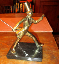 Vintage JOHNNY WALKER MARBLE BASE FIGURE , Brass/bronze picture