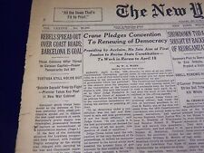 1937 APRIL 6 NEW YORK TIMES - REBELS SPREAD OUT OVER COAST ROADS IS GOAL- NT 732 picture