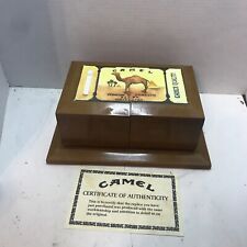 Vintage Camel Cigarette Wooden Jewelry Type Box Thomas Museum Series With COA picture