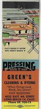 Green's Cleaning & Dyeing Long Beach Calif Good Life Empty Matchbook Cover picture