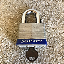 Master Lock Padlock No 17 Heavy Duty Case Hard with 1 Key picture