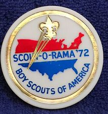 ⚜ BSA Scout Torchy Neckerchief Slide USA Scout-o-rama 1972 - woggle - picture