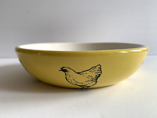 Circa Ceramics Chicago Handmade Pottery Vintage Chickens Yellow Bowl 8