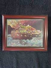 Beautiful Noah's Ark Framed Picture Religious Coleridge picture