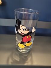 Vintage Disney Mickey Mouse Glass Dinking 1990’s Tumbler 12 Oz Replacement picture