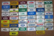 Vintage 1986 Post Cereal Wheaties Mini Bike State Metal License Plate Sign TG picture