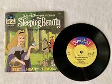 1977 Disney 301 SLEEPING BEAUTY Book & Record 33 1/3 Rpm SEE HEAR READ Vintage  picture