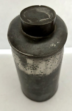 Vintage/Antique Tin Flask w/Lid - 5