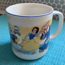 Vintage Disney Snow White and the Seven Dwarfs Coffee Mug Made Japan Dopey Grump picture