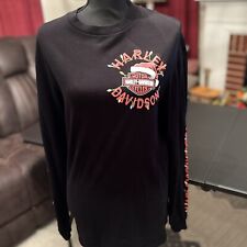 Vintage Harley Davidson Motorcycle Long Sleeve T-Shirt Size Medium Christmas picture