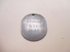 Vintage 1917 WWI Dog Tag US NAVY USN , w/ thumb print on reverse picture