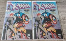 X-Men #268 - Foil Facsimile Cover - 2 Copies - Marvel Comics Lot picture