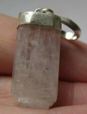 #4 Afghanistan 24.90ct 100% Natural Pink Kunzite Crystal Pendant 4.95g 21.00mm picture