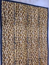 Vintage Leopard Print Plush Fabric Throw Blanket Bedspread  picture