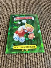 2022 Topps Chrome Sapphire Garbage Pail Kids Green 41/50 Ruptured Rupert #199a picture