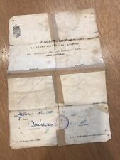 *RARE* 1948 Hungarian Genealogy Document Ephemra Balla Sander Family Record  picture