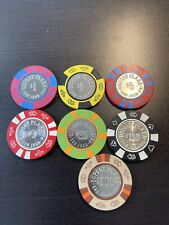 (7) Dupont Plaza San Juan Puerto Rico Casino Chips $1,$5,$25,$100,$500 picture