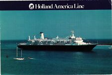 Vintage Postcard 4x6- MS Nieuw Amsterdam ship picture