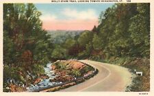 Postcard VT Molly Stark Trail toward Bennington Vermont Linen Vintage PC H251 picture