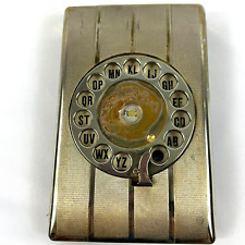 Vintage Gold Eagle Telephone Address Book Rotary Dial Pop Up Desktop Retro 60's picture