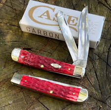 Case XX Jigged Red Bone Carbon Steel Trapper picture