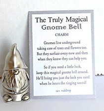 Ganz Truly Magical GNOME Bell Mini Figurine + Poem Card 1 1/4