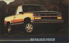 Postcard 1988 Full-Size Chevrolet Chevy Pickup UNP B4430.8 picture