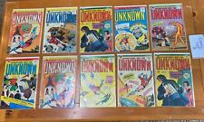 Lot of 10 (LOT C) 1960s RARE Adventures into the Unknown (ACG) Mid to High Grade picture