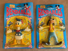 Donald Duck & Goofy vintage Walt Disney Bendables action play figures Sealed picture