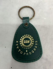 VINTAGE UAW LOCAL UNION KEYRING FOB KEYCHAIN  picture