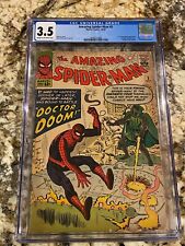 AMAZING SPIDER-MAN #5 CGC 3.5 1ST DR DOOM CROSSOVER HUGE KEY MCU APPEARANCE SOON picture