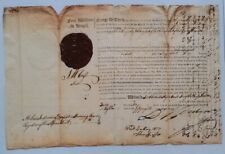 AOP India King George IV Fort William, Calcutta red seal document 1818 picture
