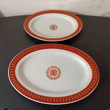 Pair Of Datang Tatung Serving Platters Made In Taiwan (2 Sizes, Oval) picture