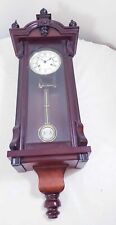 Unusual and rare Antique carved Vienna regulator style Long Case wall Clock  picture