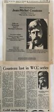 1977 newspaper ad & clipping Jean-Michel Cousteau lecture 