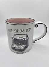 Spectrum Designs Write Your Own Story Large Mug Typewriter Pink Pre-Owned Nice  picture