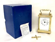 ENGLISH BOODLE and DUNTHORNE Brass Carriage Clock with Original Box : Working picture
