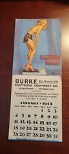Vintage Elvgren Pinup Advertising Calendar Risque Cheese Cake Man Cave picture
