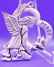 Angel Christmas Ornaments Peace Gorham Silverplate picture