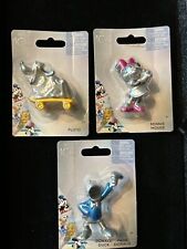 Lot of 3 Disney 100 Year Ann. Figures in Package Silver Pluto-Minnie-Donald picture