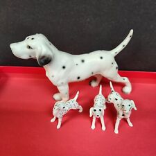Vintage Lot Of 4 Dalmatian Dogs Firehouse Mascot Figurine 1 Ucagco 3 Porcelain  picture