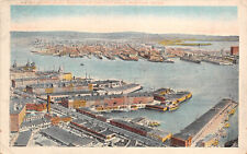 POSTCARD Waterfront East Boston in the Distance Boston MA c1910 picture
