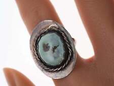 Vintage Native American Sterling turquoise ring size 7.5 picture