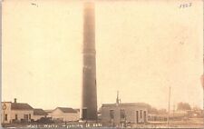 RPPC Wyoming, Illinois - Town Scene - View of Water Works 1908 picture