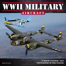 WWII MILITARY AIRCRAFT - 2023 MINI WALL CALENDAR 7x7 - BRAND NEW - 28681 picture