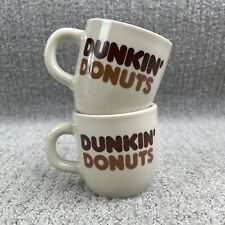 Vintage Dunkin Donuts Coffee Cups Mugs Diner 6oz Rego E997-41 Lot of 2 picture