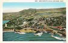 Postcard California CA La Jolla Aerial View NearMint c1920s Unused picture