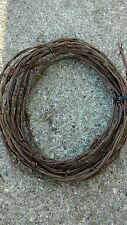 Vintage Barb Wire Rusty Western Art 20 FEET This is real Barb wire very sharp. picture