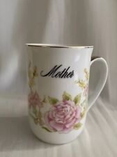 Vintage George Good “Mother” Pink Rose Coffee Tea Mug Cottage Core Pink Rose picture