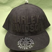 NEW GENUINE HARLEY DAVIDSON 99408-22VM MEN'S 2XL WOVEN BLACK BB CAP 7-5/8 picture